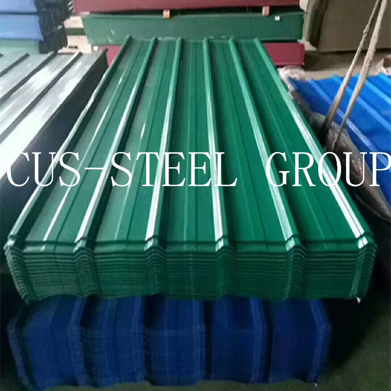 0.15*750/680mm 20PCS/Bundle Nigeria PPGI Corrugated Embossed Steel Roofing Sheet