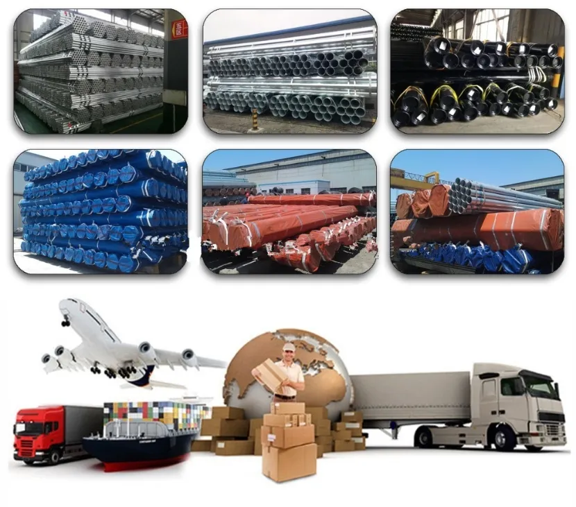 1/2 Inch - 8 Inch BS 1387 Light / Medium Grade Hot DIP Galvanized ERW Steel Pipe and Tube