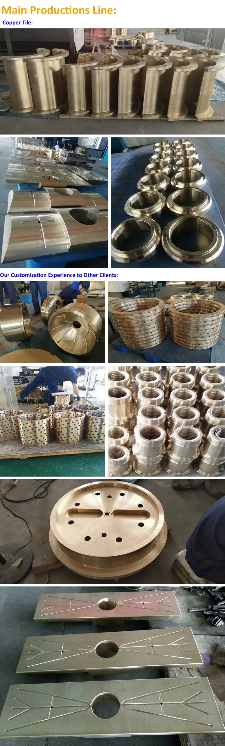 10-1 Sn-Bronze Copper Bush Customization Processing Factory