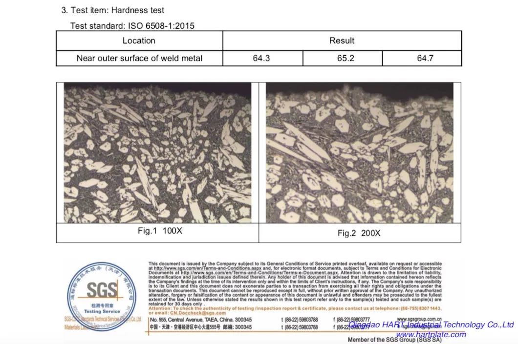 30%Cr High Chromium Carbide Overlay Wear Plate / Cco Plates