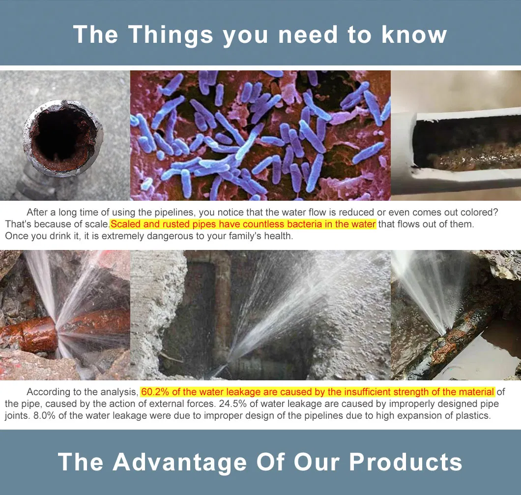 304L 316L Stainless Steel Sanitary Round Pipe with Inside Welded Beam Removed