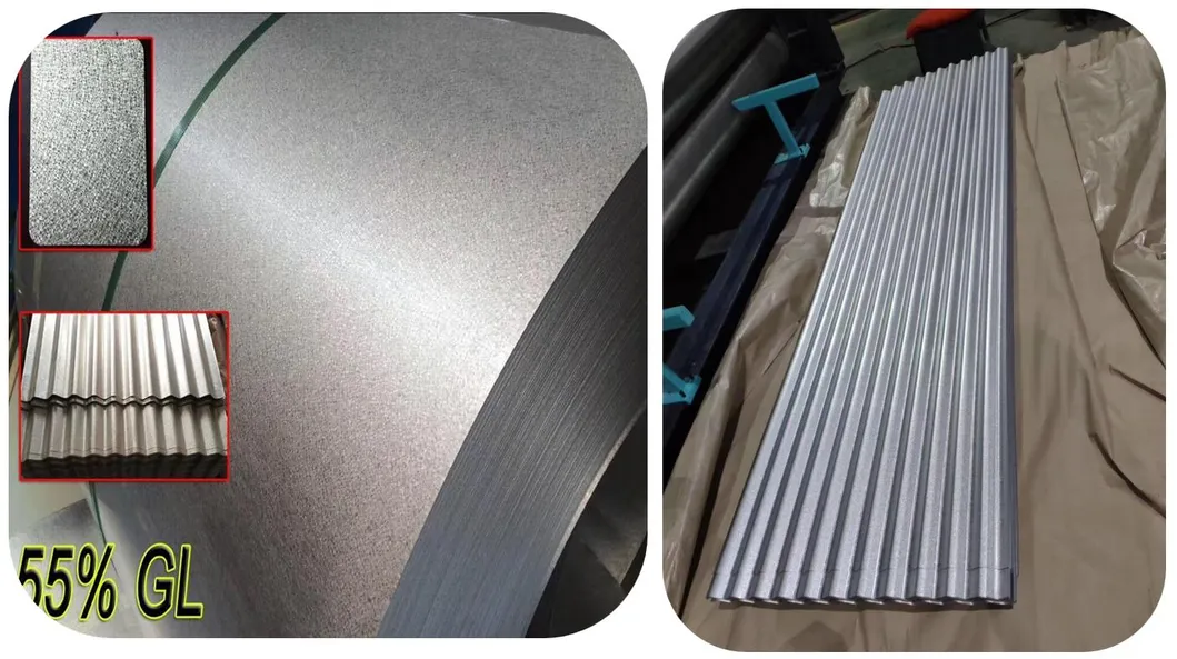 Anti Finger Print 0.8mm Thickness Corrugated Roofing Sheet Galvalume