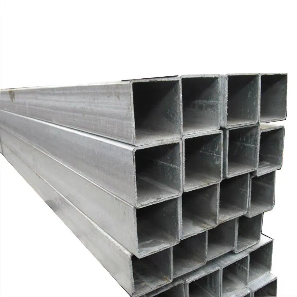 ASTM A106 A36 A53 1.0033 BS 1387 Ms ERW Hollow Steel Pipe Gi Hot DIP Galvanized Steel Pipe EMT Welded Steel Square Round Pipes