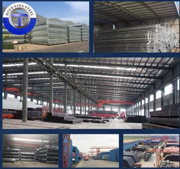ASTM A106 A36 A53 1.0033 BS 1387 Ms ERW Hollow Steel Pipe Gi Hot DIP Galvanized Steel Pipe EMT Welded Steel Square Round Pipes