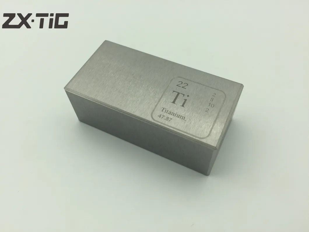 ASTM B348 ASTM 381ti 6al 4V Gr5 Titanium Alloy Forged Square Blocks in Stock
