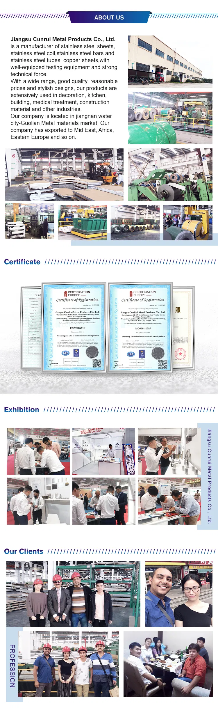 ASTM Ss 201 202 301 304 304L 309S 316 316L 409L 410s 410 420j2 430 440 Stainless Steel Strips/Band/Belt/Coil