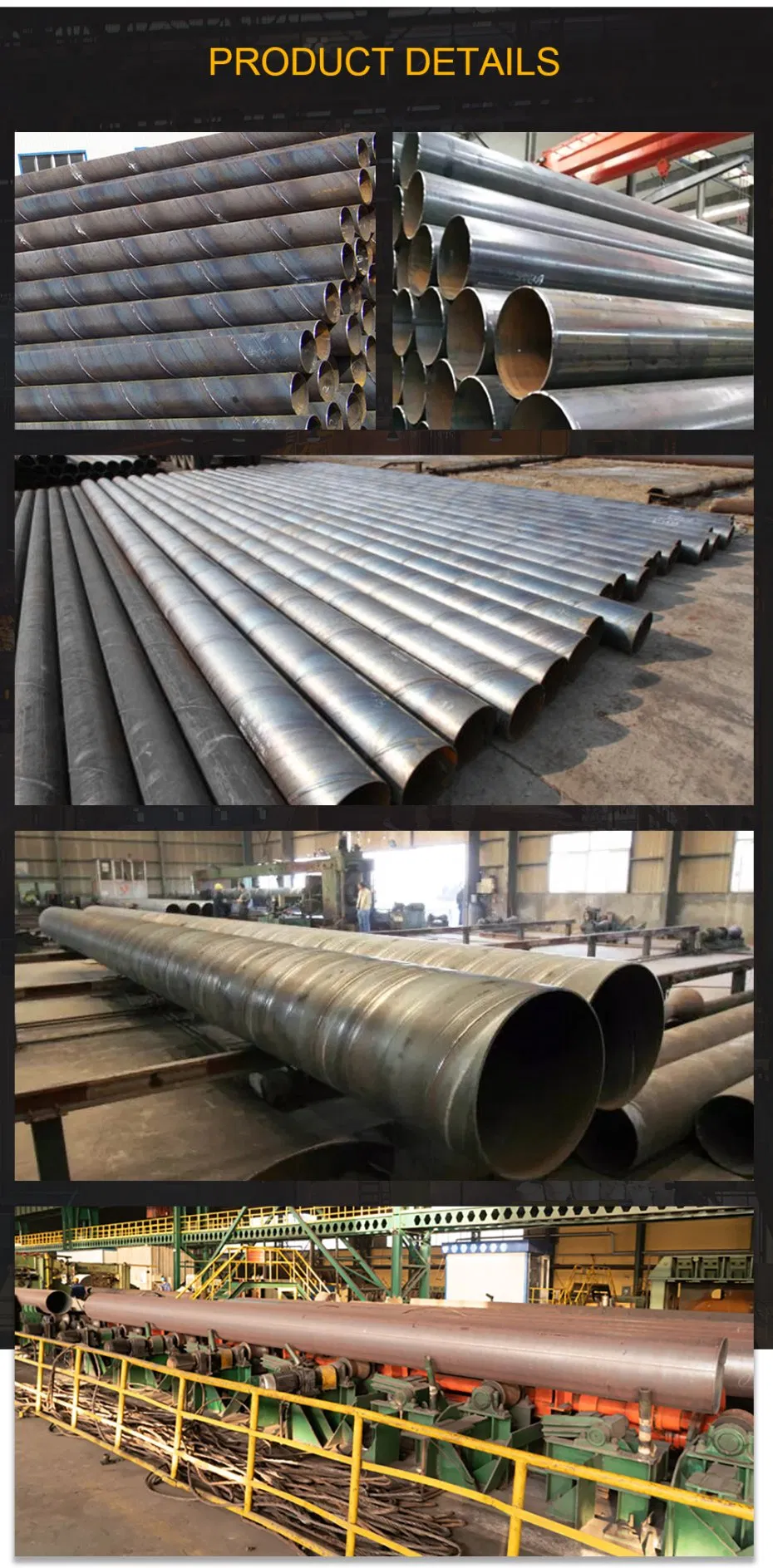 ASTM Standard AISI 1020 1030 Forged Steel Pipe Carbon Steel Spiral Round Pipe Price
