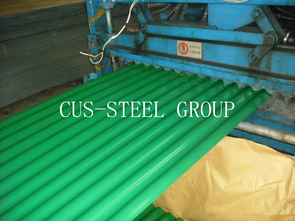 Benin Cheap 12 Gauge Green Color Galvanized Corrugated Roofing Sheet