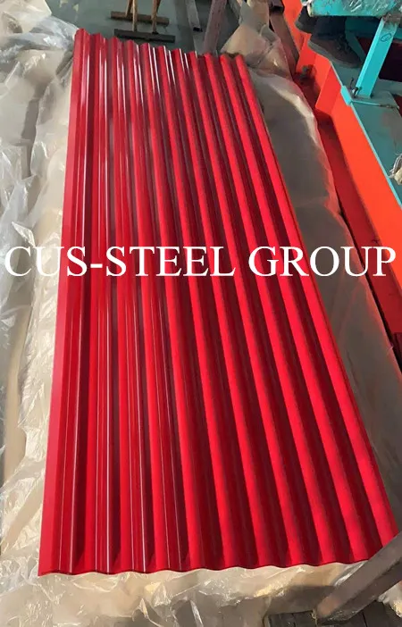 Blue Metal Roof Cladding/Red Corrugated Roofing Sheets