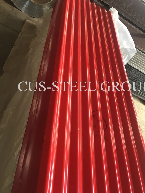 Blue Metal Roof Cladding/Red Corrugated Roofing Sheets