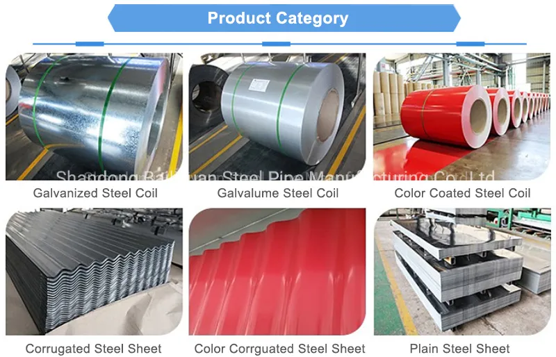 Building Material Bwg34 PPGI Color Coated Prepainted Steel Metal Roof Sheet Price 20 Gauge Gi Galvanized Corrugated Sheet Roofing Sheet