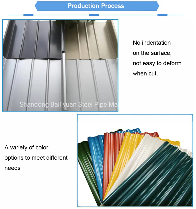 Building Material Bwg34 PPGI Color Coated Prepainted Steel Metal Roof Sheet Price 20 Gauge Gi Galvanized Corrugated Sheet Roofing Sheet