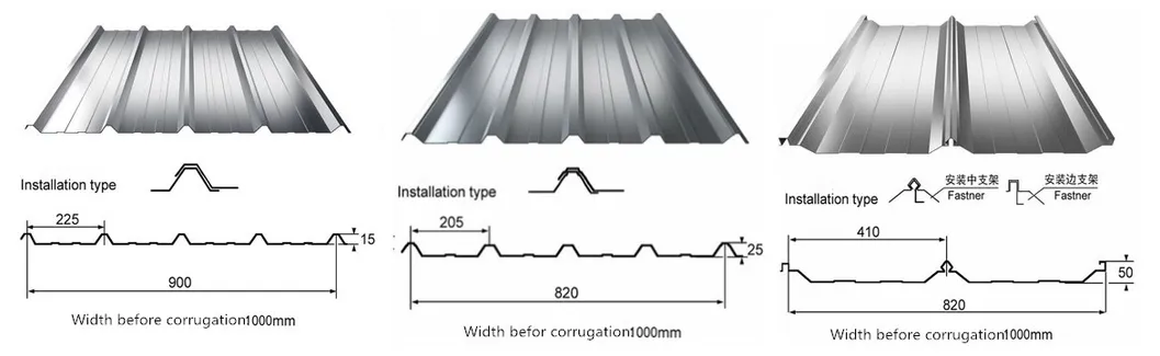 Bwg 34 Galvanized Corrugated Sheets for Roofing Top Tent