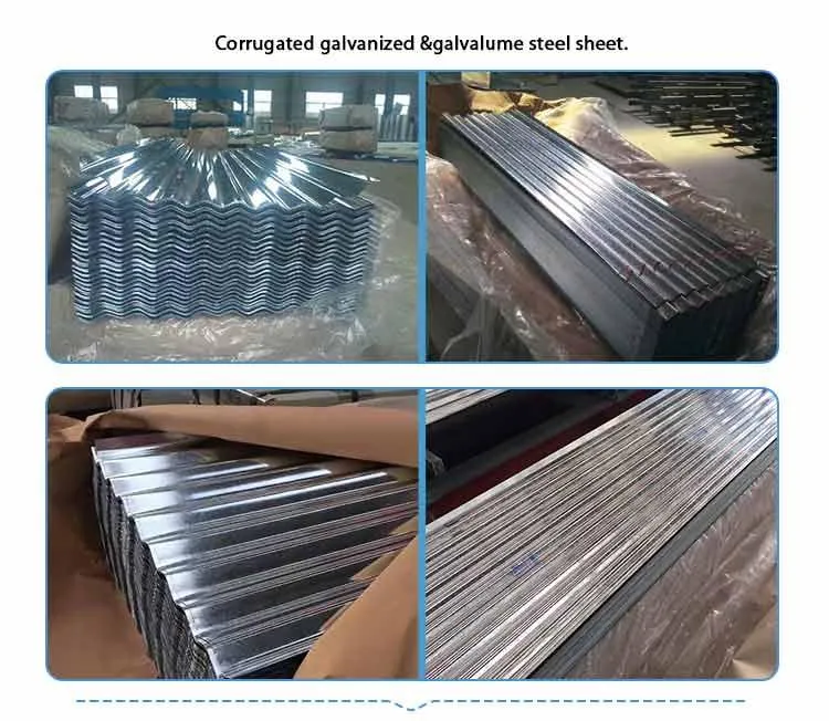 Bwg34 Bwg30 Corrugated Metal Galvanized Steel Gi Roof Plate Roofing Sheet