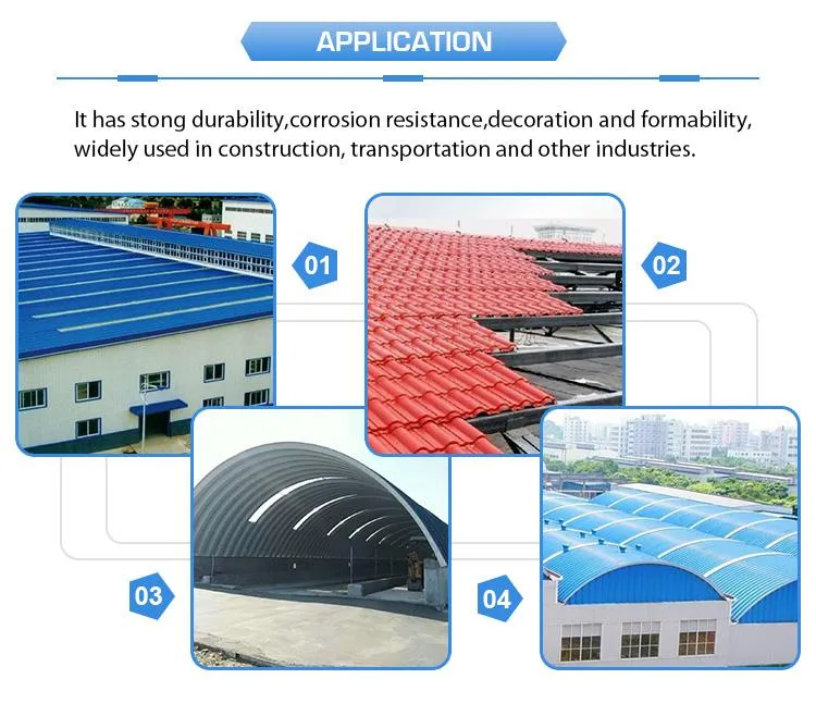 Bwg34 Bwg30 Corrugated Metal Galvanized Steel Gi Roof Plate Roofing Sheet