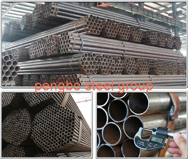 Cheap Price ASTM A53 A35 Q235 ERW Black Carbon Steel Pipe
