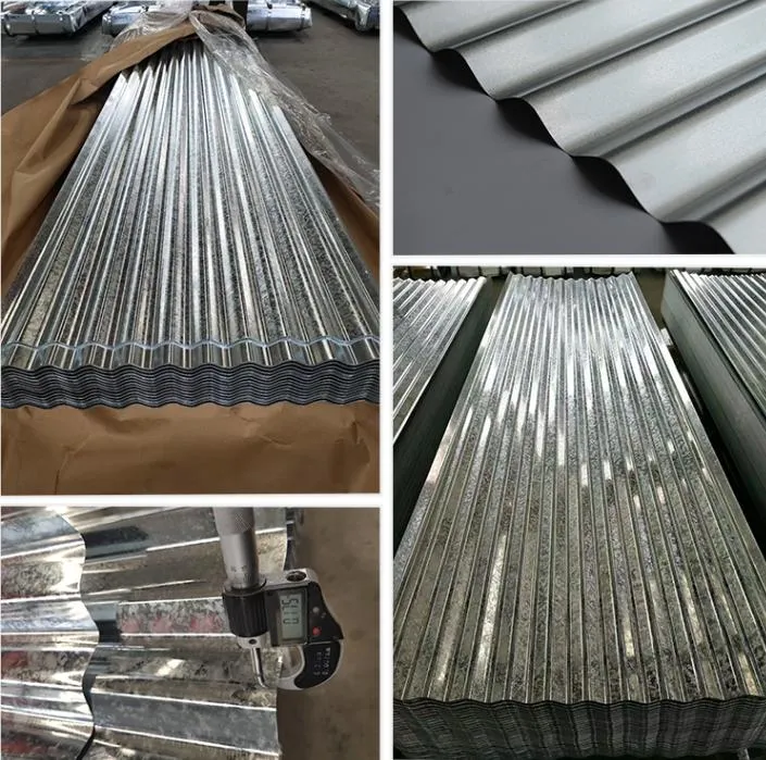 China Cheap Bwg34 800mm Galvanised Zink Zinc Coated Iron Gi Metal Hot Dipped Galvanized Corrugated Roofing Steel Sheet