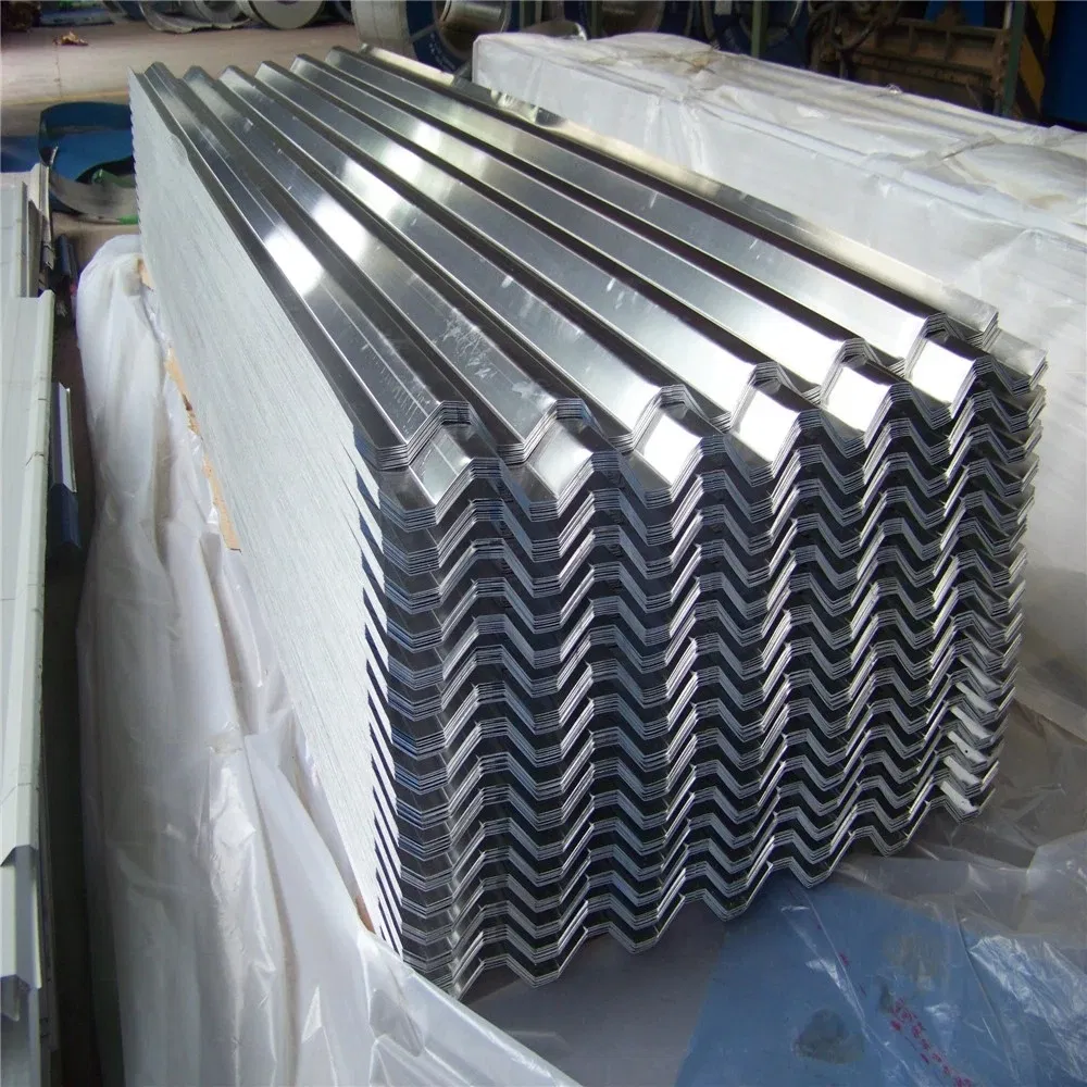 China Cheap Bwg34 800mm Galvanised Zink Zinc Coated Iron Gi Metal Hot Dipped Galvanized Corrugated Roofing Steel Sheet