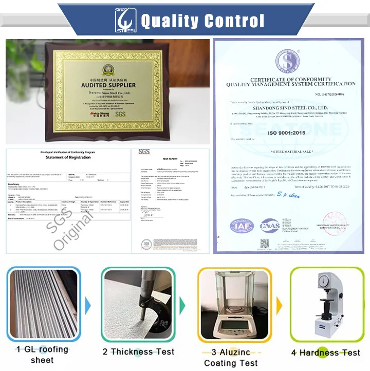 China Factory Az150 Galvalumed Stone Coated Steel Roof Tile 0.5mm Thickness with Low Price