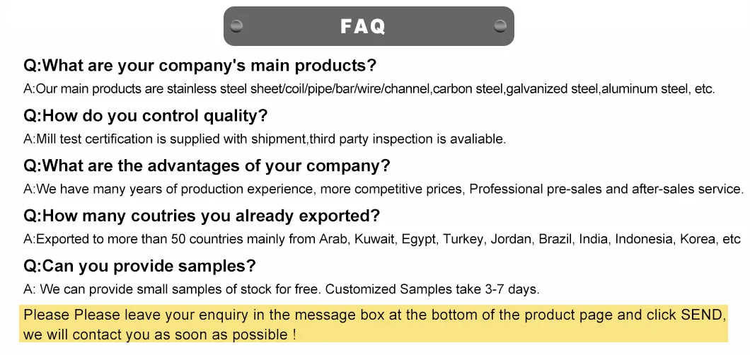 China Manufacture Stainless Steel Grade 306 Pipe