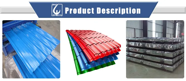 Commercial Color Galvan Zinc Coat Corrugated PPGI Steel Roofing Tile Roof Sheet Factory Price