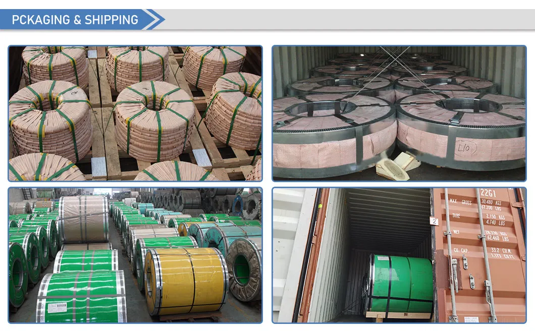 Different Hardness 1/4h, 1/2h, 3/4h, Fh, Eh 301 Stainless Steel Strip