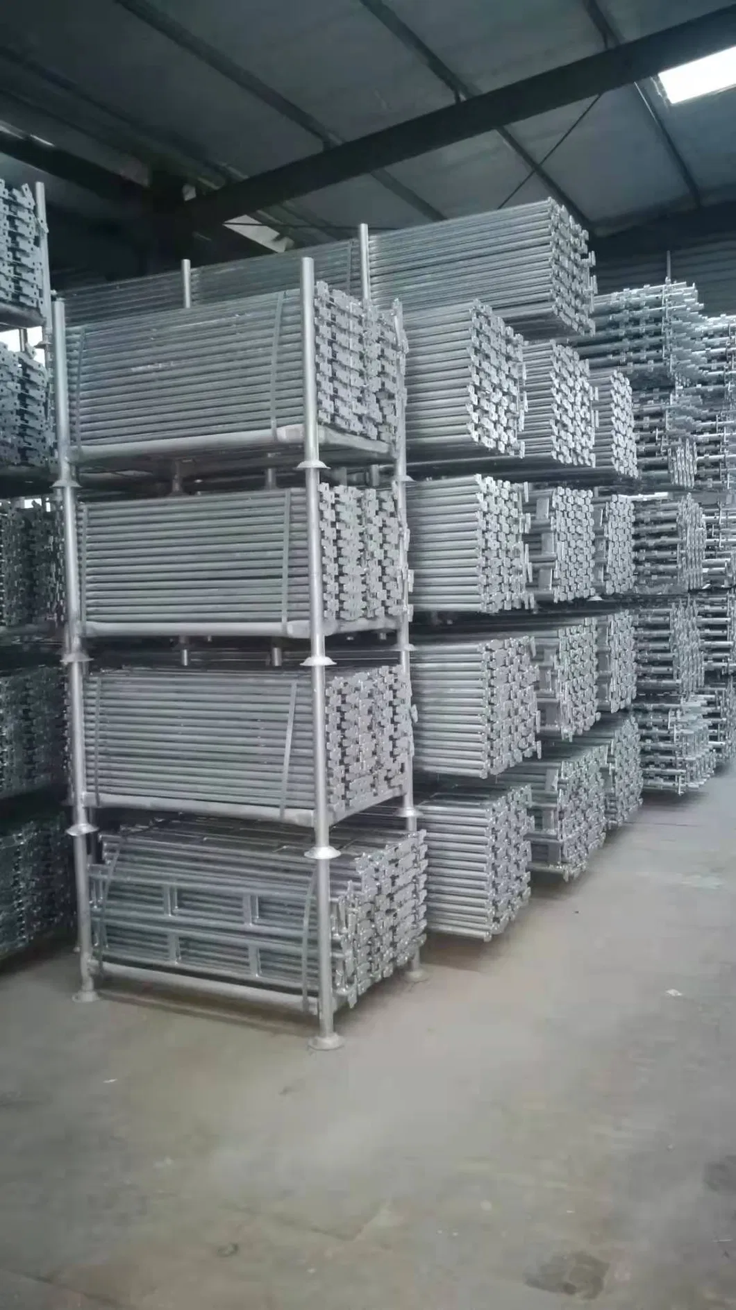 Double Guardrail Haki Scaffolding for Building Construction