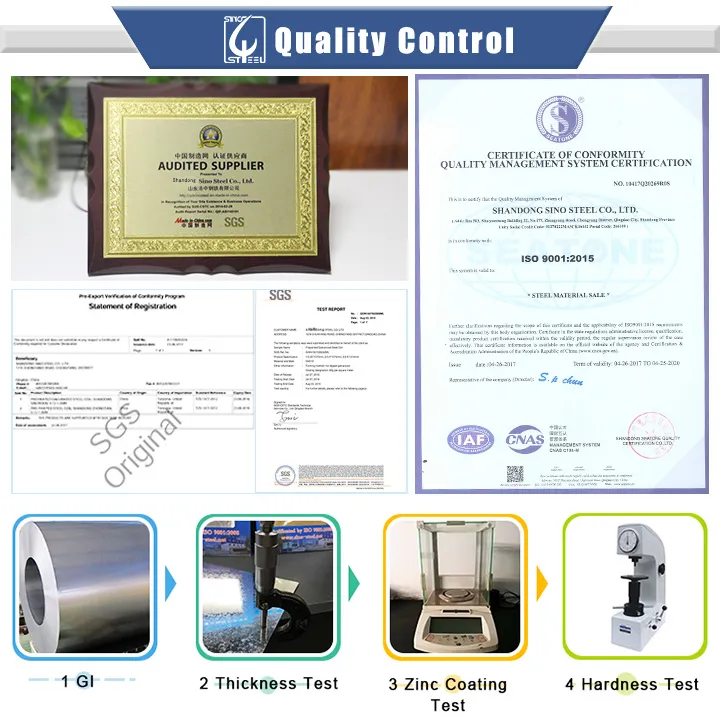 Dx51d+Z 30-600G/M2 Coating Weight Punching Galvanized Steel Coil