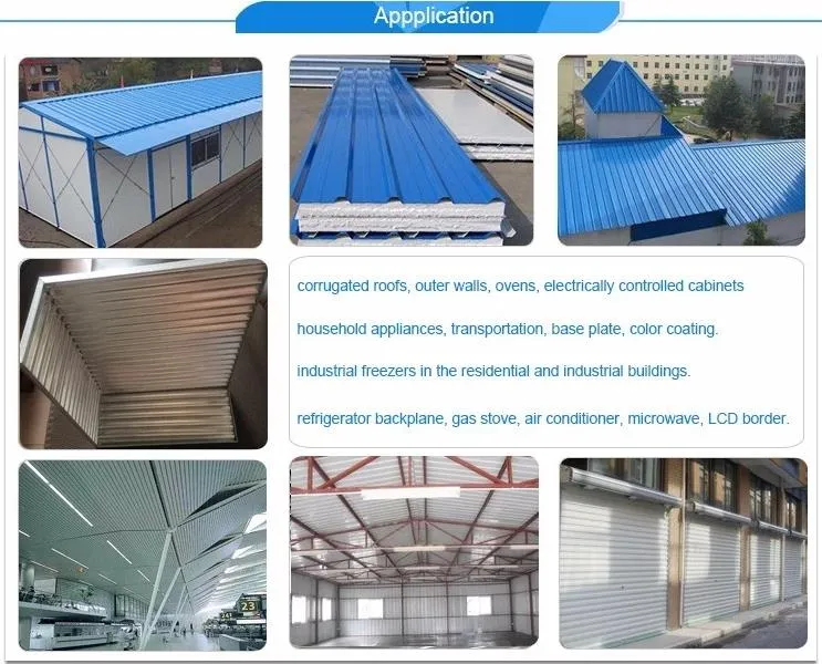 Dx51d Zinc Corrugated Galvanized Steel Roofing Sheet for Building