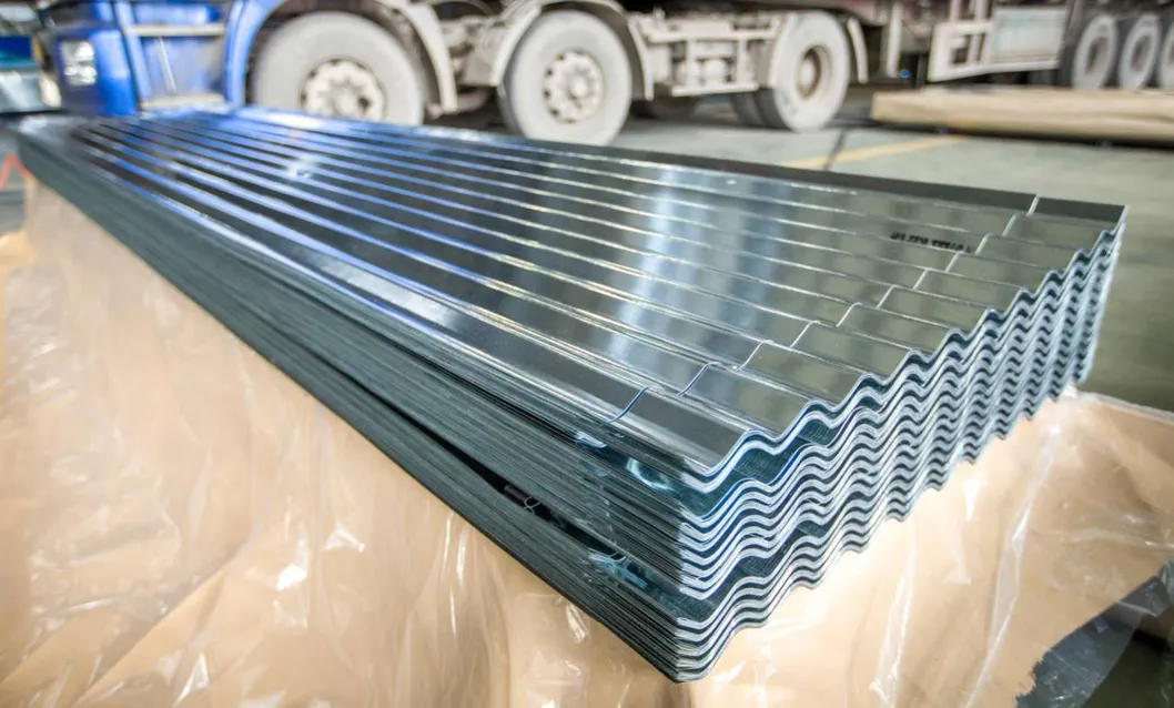 Dx51d Zinc Corrugated Galvanized Steel Roofing Sheet for Building