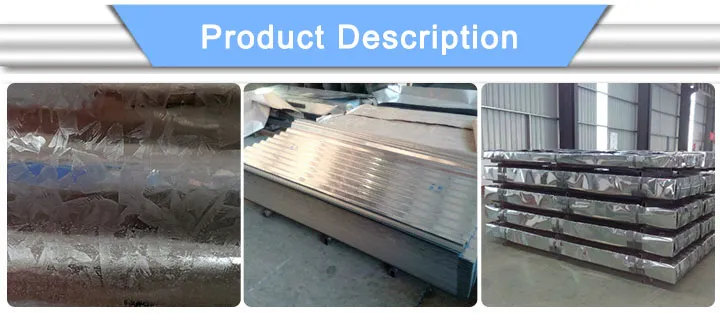 Factory Price Bwg34 Thickness for Residential House Galvanized Corrugated Steel Roof Sheet