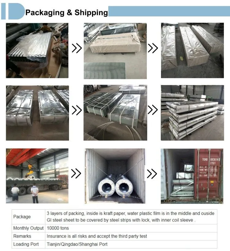 Galvanized Corrugated Steel Plate Waved G550 Roofing Sheet