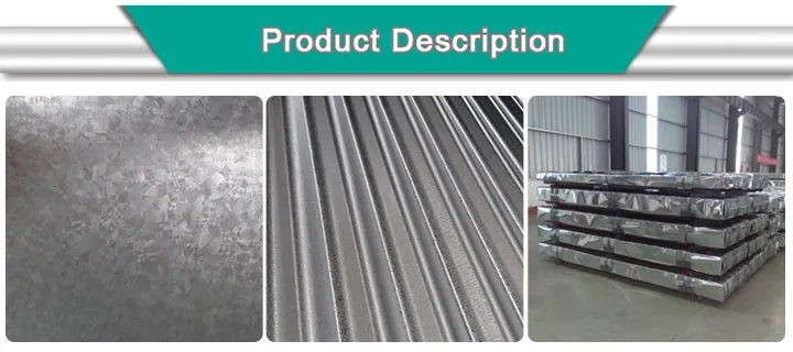 Galvanized Roofing Sheet Dx52D Construction Prepainted Galvanized Corrugated Steel