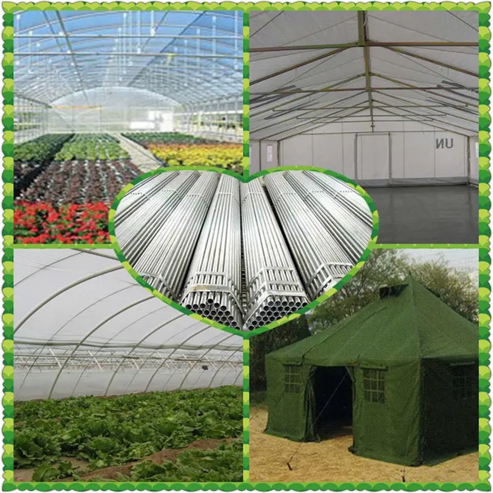 good quality Q235 Galvanized ERW  Pipes Z80  tubes for farm