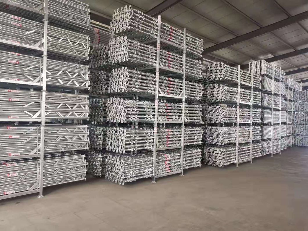 Haki Vertical Hot Dipped Galvanized Construction Tubular Scaffolding