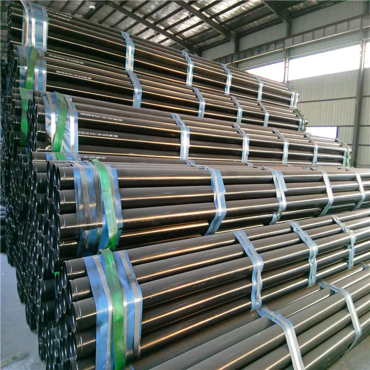 Hot Sale ASTM A53/BS 1387 Black Coating ERW Steel Pipe