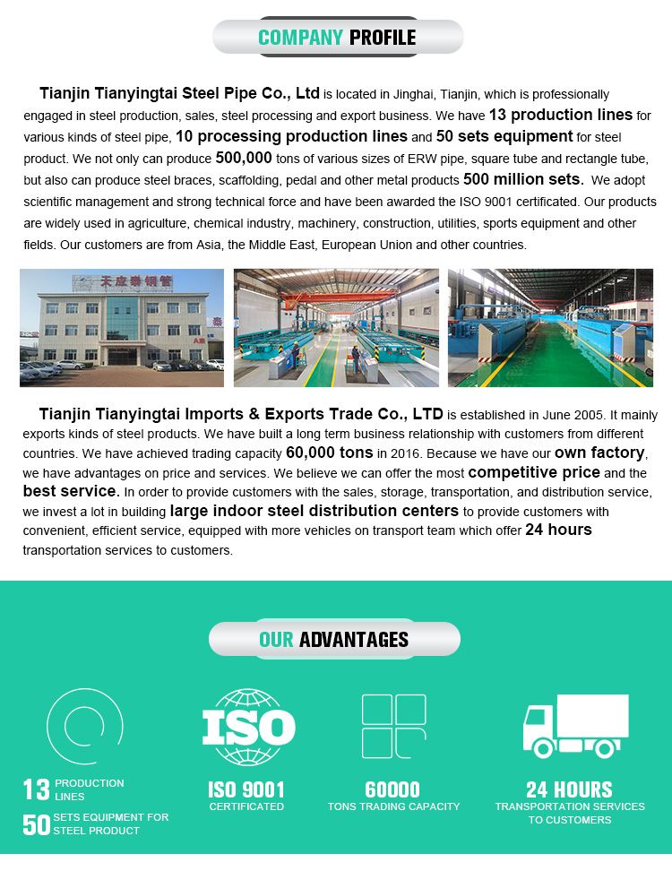 Hot Sale British Standard BS1139 48.3 mm Scaffolding Tube