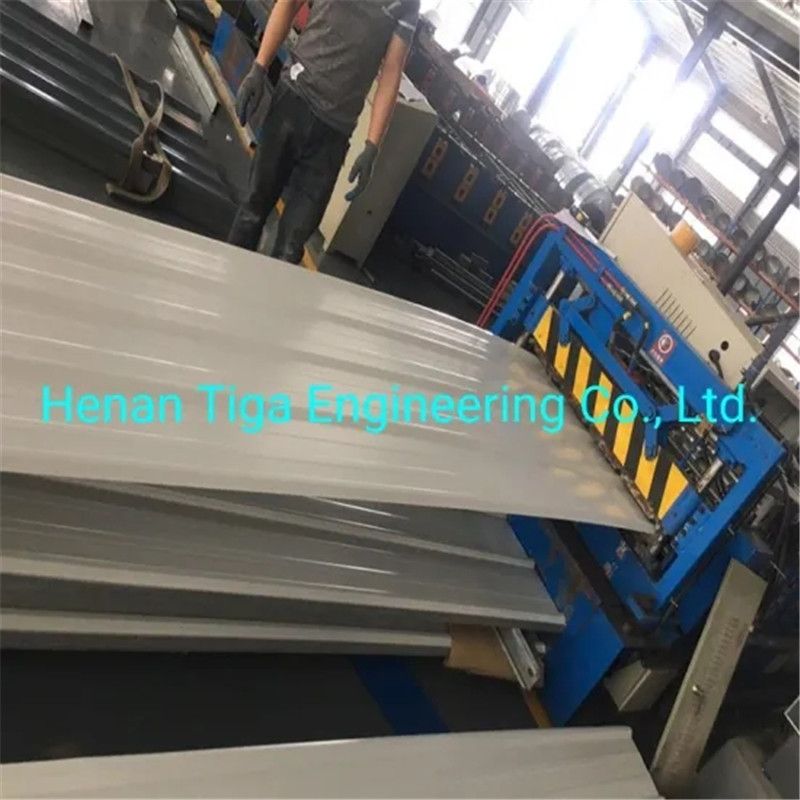 Iq550 Full Hard 0.50mm Chromadek PPGI Trapezoid Widespan 762 Roof Sheeting