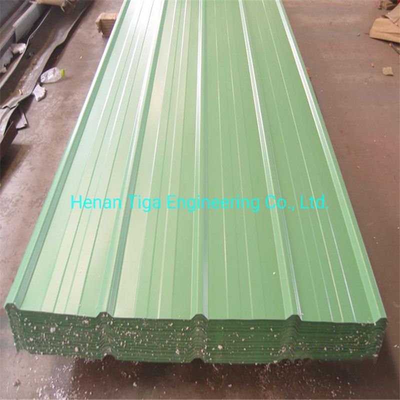 Iq550 Full Hard 0.50mm Chromadek PPGI Trapezoid Widespan 762 Roof Sheeting