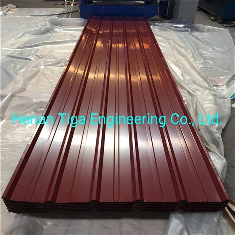 Iq550 Full Hard 0.50mm Chromadek PPGI Trapezoid Widespan 762 Roof Sheeting