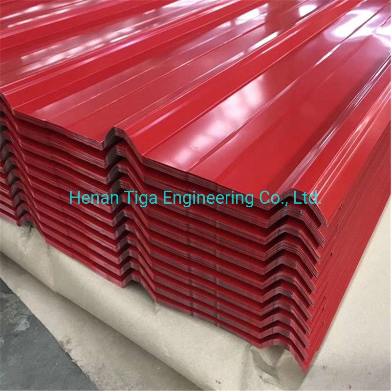 Iq550 Full Hard 0.50mm Chromadek PPGI Trapezoid Widespan 762 Roof Sheeting