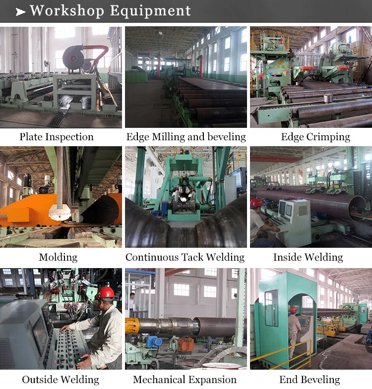 Large Diameter Thick Wall API 5L X52, X65m Psl2 Oil Transmission Pipeline LSAW Welded Steel Pipe