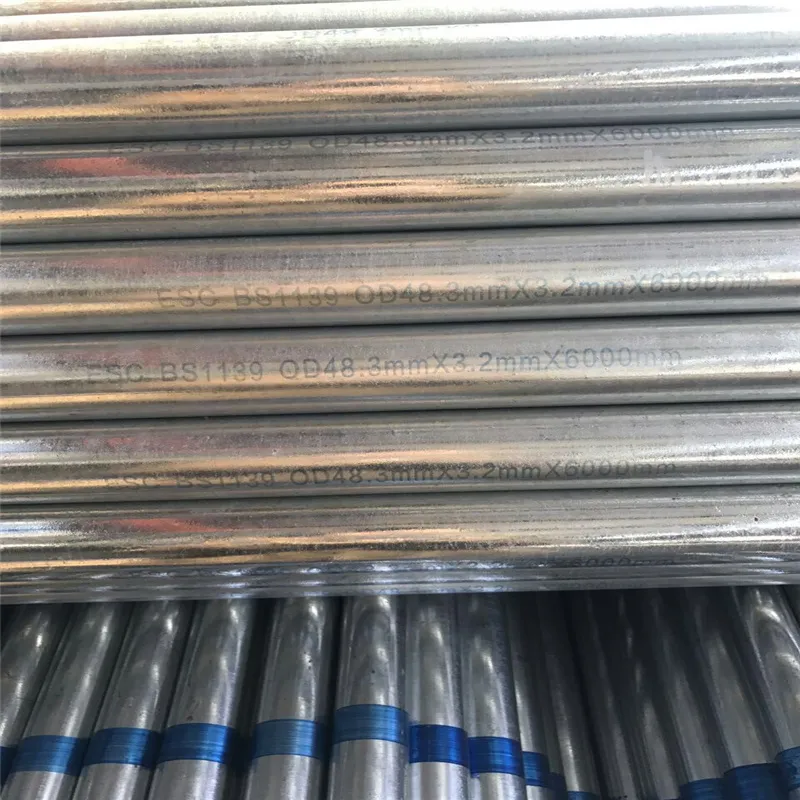 Low Carbon Steel Hot DIP Galvanized Scaffolding Steel Tube