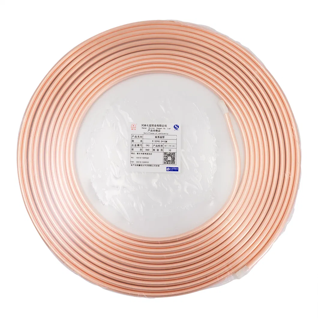 Manufacturer Price Air Condition Pancake Copper Pipe Tube Coils for Refrigeration