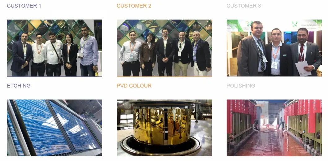 Metal Manufacturer 304 PVD Stainless Steel Sheet for Door Frame From China