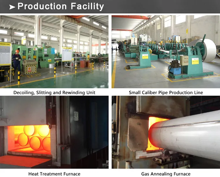 Seamless Stainless Steel Pipe ASTM A213/A213m ASTM A312/312m /JIS G3459 / DIN2462 /DIN17006 / DIN17007