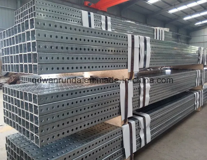 Perforated and Telescoping Square Tube for Traffic Sign Post