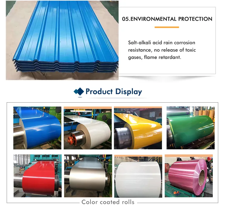 PPGL Coil Prime PPGI Steel Coils Dx51d Color Coated Steel Prepainted Steel Coil for Roofing Sheet