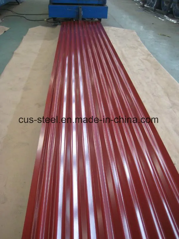 Prepainted Corrugated Iron Roof Plate/Color Coated Metal Roofing Sheet