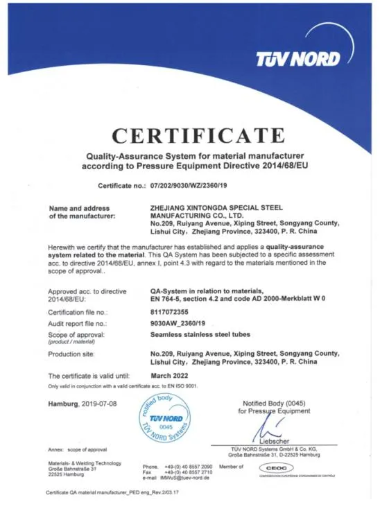 Professional Factory ASTM A312 904L/N08904 Cold Rolled Polished Seamless Stainless Steel Pipe/Tube Duplex Stainless Seamless Steel/ Stainless Seamless Tube